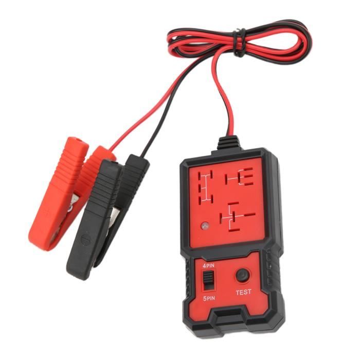 VINGVO Testeur de batterie de voiture Testeur de relais de voiture 12V testeur de relais automobile électronique facile à utiliser