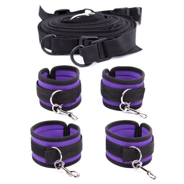 Adulte-Sexe-SM-toys Corde-Cou-bandage-Violet 10pcs Menottes-Bondage-Sangle-Fouet Adulte-Sexe-SM-toys Corde-Cou-bandage-Violet 10pcs Menottes-Bondage-Sangle-Fouet