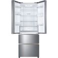 HAIER HB16WMAA - Réfrigérateur Multiportes 422L (301+121) - Froid ventilé - L 70x H190 cm - Inox-1