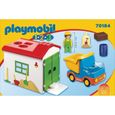 PLAYMOBIL - 70184 - PLAYMOBIL 1.2.3 - Ouvrier avec camion et garage - Matériaux mixtes - Enfant - Multicolore-1