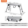 Plateforme de Travail - VEVOR - Marchepied Escabeau en Aluminium Pliant Établi Pliant Aluminium Échelle 150 kg Antidérapant-1
