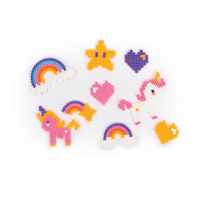 Kit Perles à Repasser Licornes Et Princesses – SES Creative, Sans PVC, Avec Plaques Et Papier, 5 Ans+