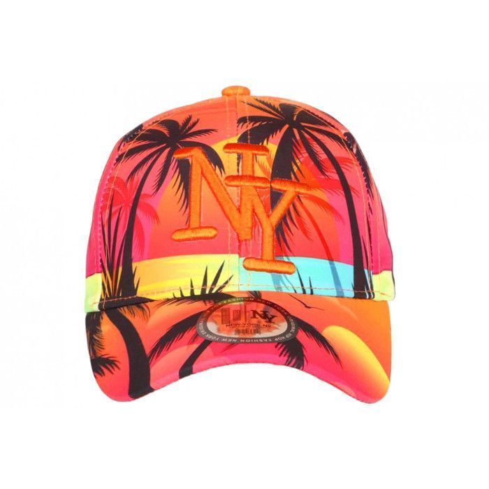 Casquette Baseball NY Rouge Et Noire - Marque Hip Hop Honour - Taille Unique - Neuf Avec étiquettes