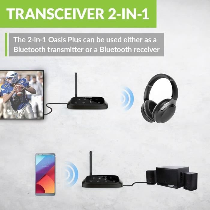 Avantree oasis plus aptx hd bluetooth transmitter clearance