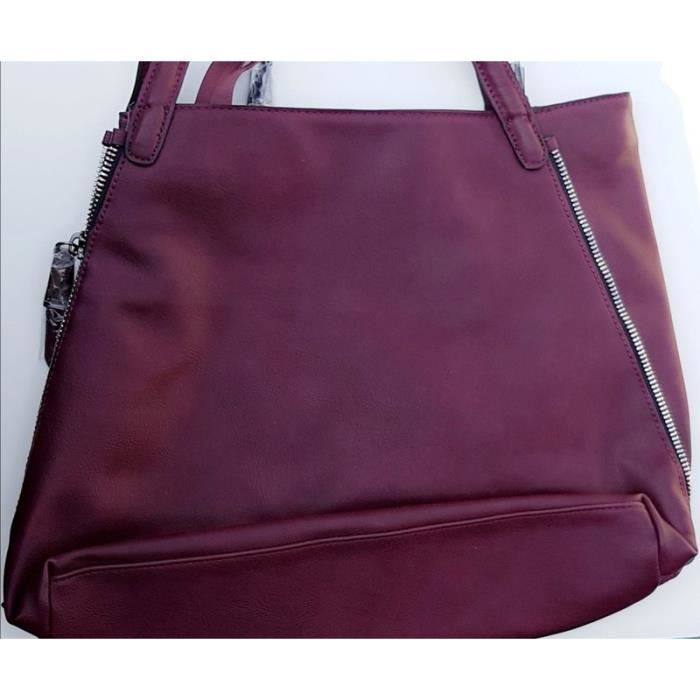 Sac main Mimi Mua bordeaux Achat Vente Sac main Mimi Mua