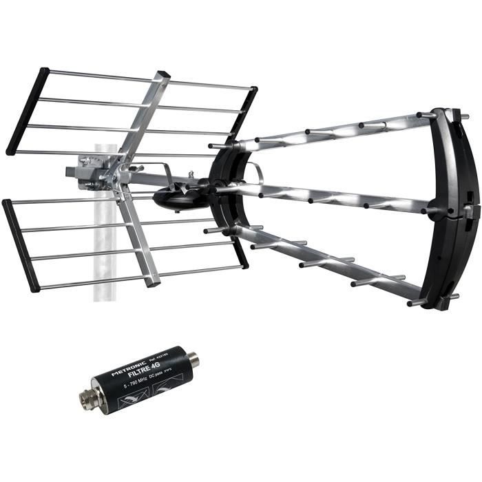 Prise Tv Metronic 495042 Alimentation Pour Ampli D'antenne, Noir
