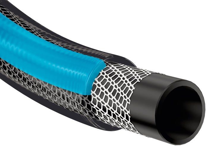 Tuyau Arrosage 3 Couches Renforcé Par Fil ° 12.5 Mm X 25 Mètres CAP