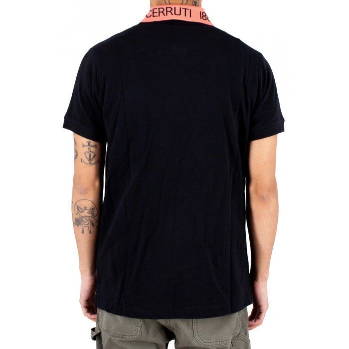 Cerruti 1881 Polo manches courtes uni Gabriel Noir Homme Noir Cdiscount Pret a Porter