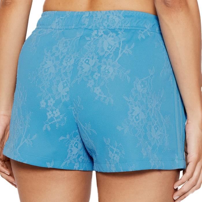 Short adidas bleu best sale femme