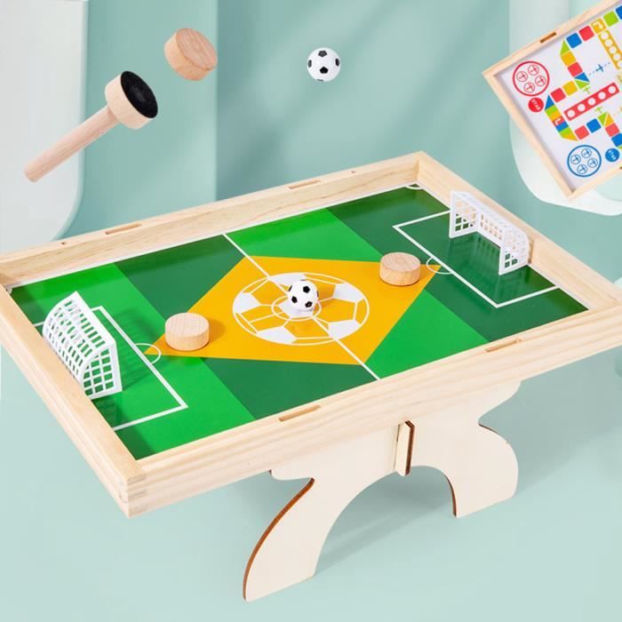 Jouet éducatif pour enfants de football de table en bois, jeu de