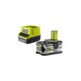 Pack RYOBI pompe à graisse 18V R18GG-0 - 1 batterie 5.0Ah - 1 chargeur rapide RC18120-150-2