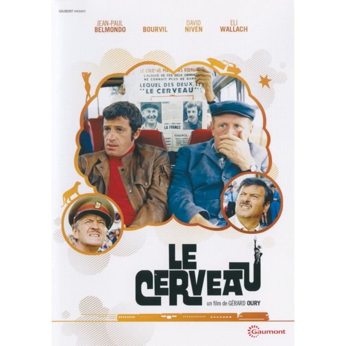 Film Avec Jean Paul Belmondo Et Bourvil DVD - Le Cerveau [ Jean-Paul BELMONDO - BOURVIL - David NIVEN ] Film de  Gérard OURY - Cdiscount DVD