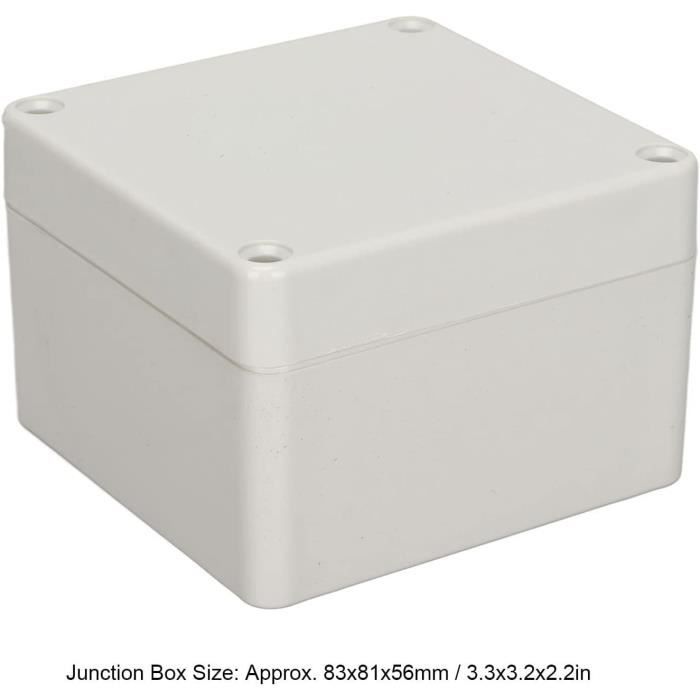 Boîtier De Jonction étanche IP65 Kenable - Pour Câbles électriques, Extérieur, Noir