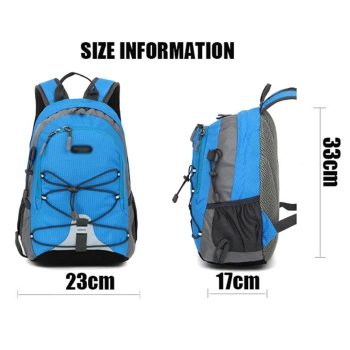 Sac à dos pliable ultra léger de 20L et imperméable