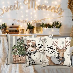 Coussin De Noël En Forme De Canne à Sucre - Déco Festive Douce Pour Canapé, Lit, Bureau (35x54 Cm, Polyester)