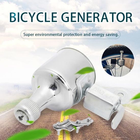 Dynamo 12V 6W KIMISS – Générateur Lumière Pour Vélo, Moto, Camping, Installation Facile, Résistant Aux Intempéries, énergie Renouvelable