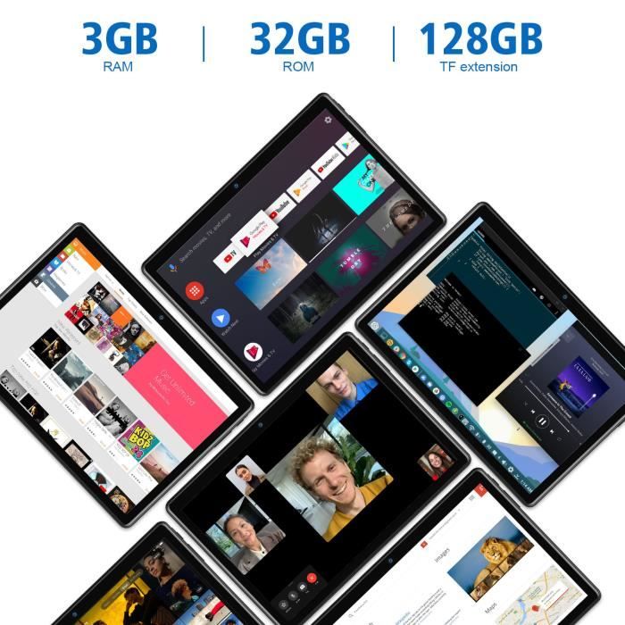 4G Tablette Tactile Ecran 10 Pouces - Doule SIM/WiFi3