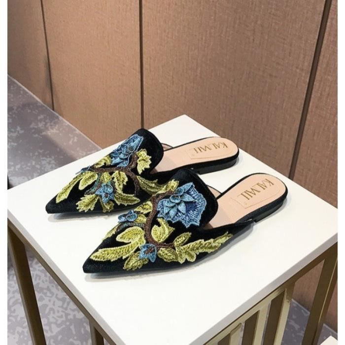 Mules brodées best sale