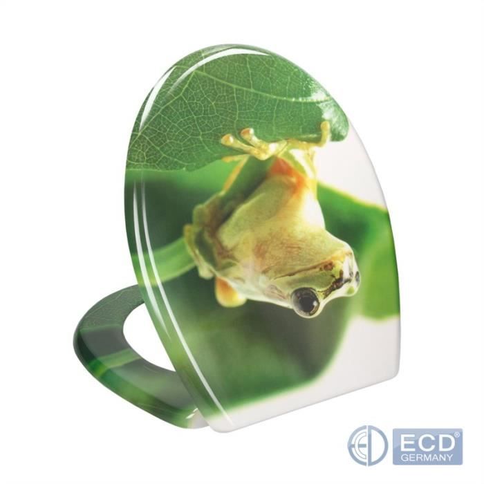 Abattant de toilette WC en duroplast avec softclose fermeture douce grenouille Cdiscount Bricolage