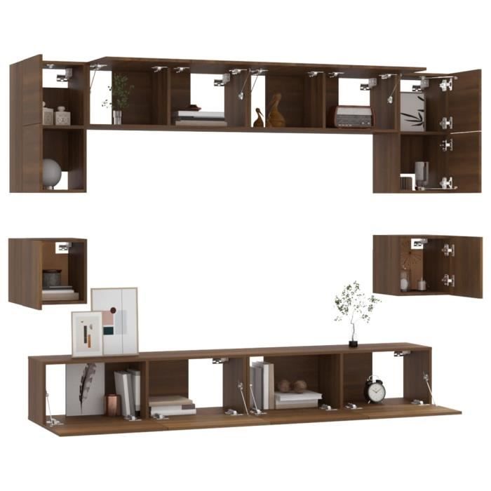 Tiuimk Meuble TV Hi-Fi 1/6 Pour Maison Poupée Blythe – 20x15x3 Cm – Plastique Léger