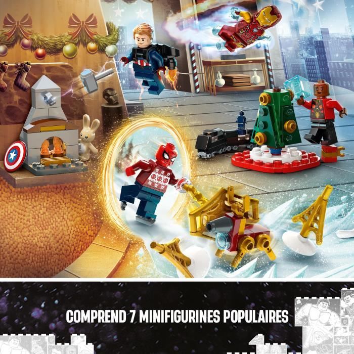 LEGO 76231 Marvel Le Calendrier de l'Avent 2022 : : Jeux et Jouets