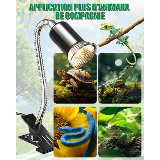 Lampe Chauffante,2 Pièces E27 50 W Lampe Chauffante Reptile