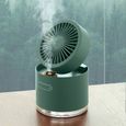 Climatiseur Portable Mini Cooler USB - Pliable, Refroidissement Pulvérisation, Direction Vent Réglable, Humidificateur-Ventilateur