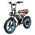 Vélo électrique AMYET G60 Moteur 1000W Batterie 48V 25AH -7 vitesses - Tout suspendu -  Autonomie 120km - Pneus tout-terrain 20*4-0