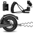 Cadenas Antivol Trotinette electrique Vélo Moto,Verrou de Frein à Disque,Cadenas Velo avec Cable de Rappel,pour Xiaomi M365 Scooter-0
