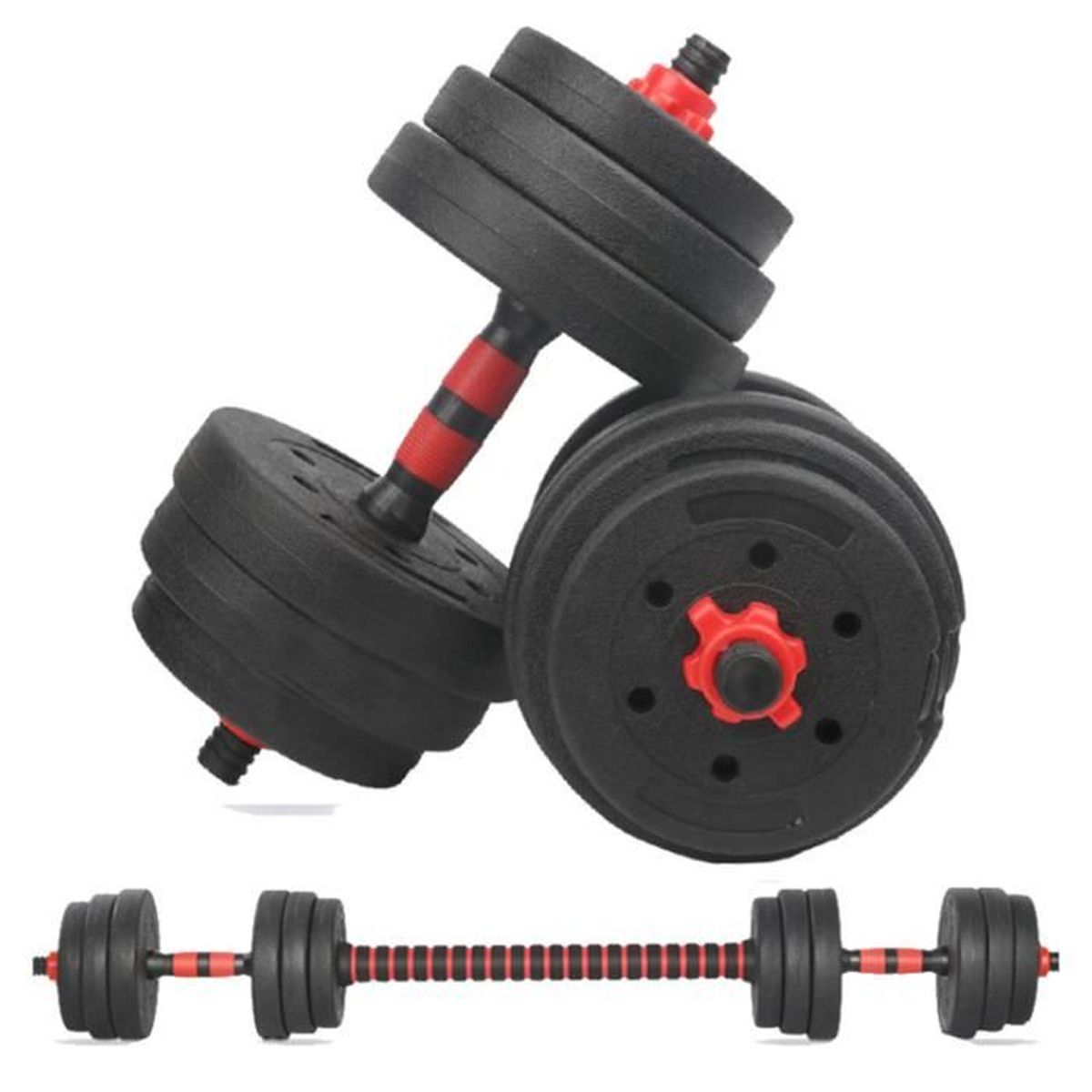 Set D'haltères ScSPORTS® 30 Kg – Haltères Longues Pour Musculation – Neuf