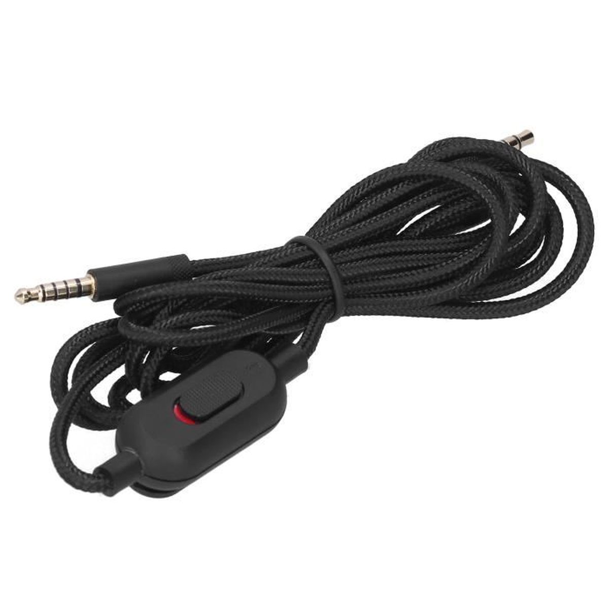 VGEBY Câble audio pour casque Logitech G233 Contrôle de Microphone de Volume de câble Audio de
