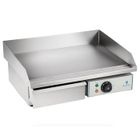 HELLOSHOP26 Plancha grill electrique lisse 55cm 1 x 3.0 Kw acier inox professionnel jardin barbecue