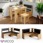 Ensemble bancs en angle Vicco Roman, banc de cuisine, banc en angle