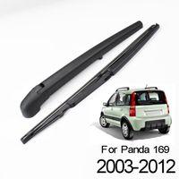 2PCS Balai d'essuie-glace arrière et bras pour Fiat Panda 169 Hatchback Box 2003 2004 2005 2006 2007 2008 2009 2010 2011 2012(1 lot)