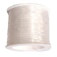 Rouleau bobine de fil élastique 1,2mm (épais) couleur cristal transparent 21 mètres