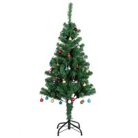 Sapin de Noël - Uten - 180cm Arbre Artificiel de Noël Vert - Décoration Fêtes de Noël - avec Support en Métal 600 Branches