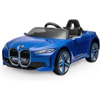 Voiture électrique Playkin BMW i4 - Couleur bleu - Batterie 12V7ah - Enfants 3-8 ans