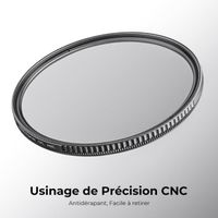 K&F Concept Filter Polarisant Filtre CPL 55 mm Nano-X MRC HD Super Mince Multicouche
