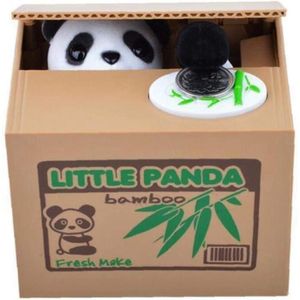 OKBY Tirelire vol Automatique de pièces de Monnaie Cents Bank Saving Box Panda Tirelire Tirelire 