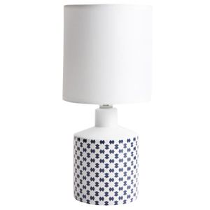 Moderne floral bleu clair lampe de table lampe de chevet neuf