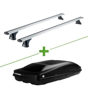 Bars DE Toit pour Voiture Barre DE 130CM pour Voitures avec Fixation DIRECTE AU Toit sans Main Courante Support DE Toit Acier Noir APPROUV/É 68.006 Compatible avec Mercedes Classe B 5p 2013