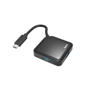 Trust - Halyx Aluminium 4-Port USB 3.2 Hub USB 3.2 Gen 1 (3.1 Gen 1)  Micro-B Gris