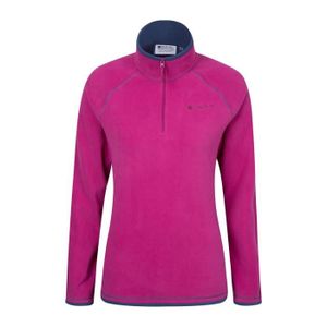 Craghoppers Seline demi fermeture Éclair pour femme en polaire-ROSE