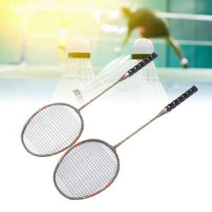 KIT BADMINTON SURENHAP équipement de badminton Raquettes de badminton de sport ensemble de raquettes de badminton légères jeux sport ensemble Or