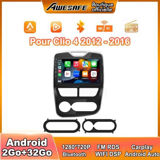 Autoradio Android Doppio DIN 9 Pollici | Wireless CarPlay E Android Auto | 4GB RAM 64GB | Touchscreen 1080P | Con DSP E Telecamera Posteriore