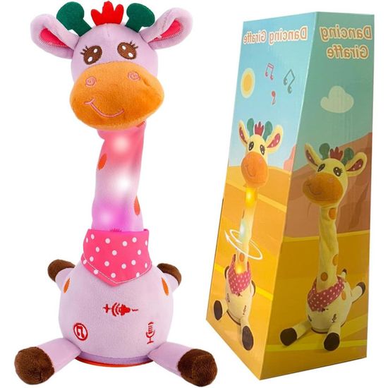 Peluche Interactive Girafe Dansante Parlante Avec Musique Et Répétition