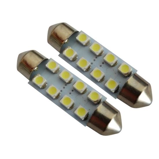 2 Ampoules LED Veilleuses Quadri 4x3mm Xenon Blanc - Compatible SEAT Leon (1M1) - Marque RPS - Réf. 0095875318