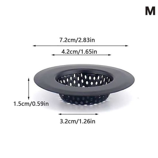 Bouchon Anti-cheveux Pour évier Et Baignoire - Piège à Cheveux TPR Avec Ventouses - Réutilisable, Facile à Nettoyer