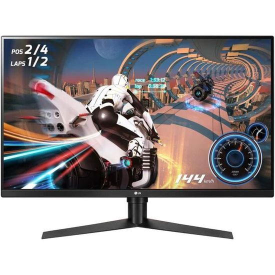 LG UltraGear 32GK650F-B, Moniteur Gaming VA QHD 32'' (2560x1440, 1ms, 144Hz, HDMI, Display Port, FreeSync, Ajustable Hauteur, Pivota