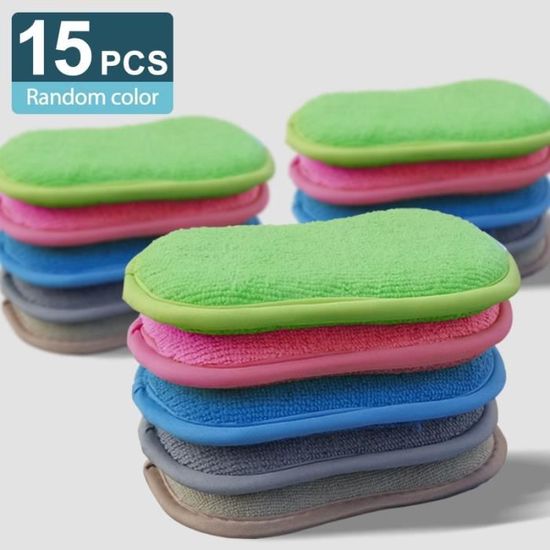 Lot De 10 Torchons De Cuisine Double Face Réutilisables Pour